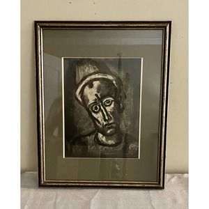 VTG GEORGES ROUAULT Framed Print From Plate 8 Miserere Series
